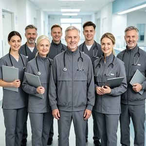 Uniformes personnalisés en gros avec logo, veste brodée personnalisable, uniformes d'infirmière pour les infirmières - Product Image 5