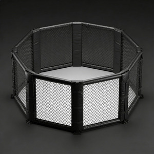 Cage de boxe octogonale internationale MMA économique et écologique avec couleur et logo personnalisables, taille 5*5m, à vendre - Product Image 5
