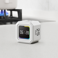 Minuteur de cuisine numérique magnétique personnalisé avec logo, cube à gravité, pour l'apprentissage et l'étude des enfants, minuteur Pomodoro, directement de l'usine