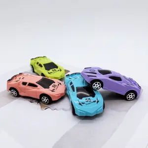Wholesale Plastic Small Mini Racing Model Toy Car Vehicles Pull Back Inertia Cars Gift For Kid Children