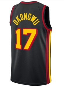 2024-25ニューアトランタ高品質バスケットボールジャージー縫製ロゴ刺繍入りジャージーカスタムジャージーロゴ付き - Product Image 4