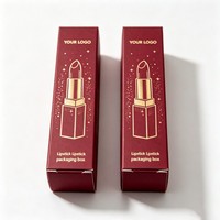 Boîte d'emballage de maquillage fabriquée sur mesure pour tubes de gloss, boîte d'emballage de luxe pour gloss/rouge à lèvres/baume à lèvres, taille personnalisée