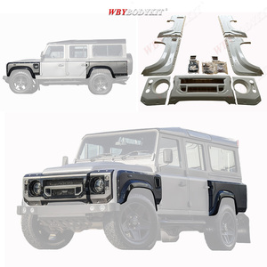 Kit Carrozzeria Allargata per Land Rover Defender 90 110, Paraurti, Parafanghi Anteriori e Posteriori, Parti <span class=keywords><strong>Auto</strong></span> Esterne, Griglie, Cofani, Spoiler in Fibra - Product Image 5