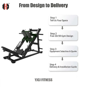 Presse à jambes multifonction Hack Squat avec rails doubles, plateformes <span class=keywords><strong>de</strong></span> repose-pieds séparées, supports d'épaules et poteaux <span class=keywords><strong>de</strong></span> poids latéraux pour club <span class=keywords><strong>de</strong></span> remise en forme - Product Image 2