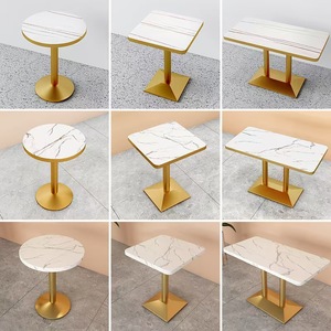 Juego de mesa cuadrada para cafetería, comida rápida, fideos, restaurante occidental, hamburguesa, aperitivos, postres, tiendas de madera hecha para tiendas de té con leche - Product Image 4