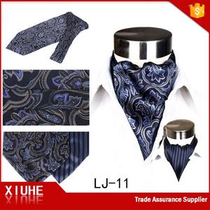 100% Seda 3 Plisado Paisley Ascot Cravat para Hombre. - Product Image 2