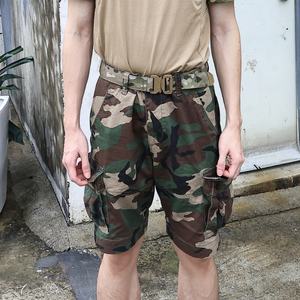Shorts cargo camouflage pour homme, décontractés, pour l'entraînement en plein air, uniforme avec jambe droite et poche pratique pour la chasse - Product Image 3