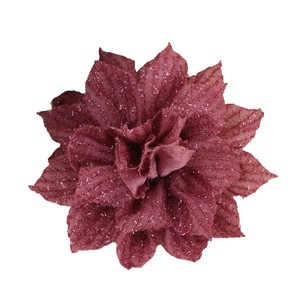 Fleur artificielle en tissu de 13 cm, faite à la main, accessoire pour cheveux DIY, fleur en soie, décorations pour vêtements de mariage - Product Image 5