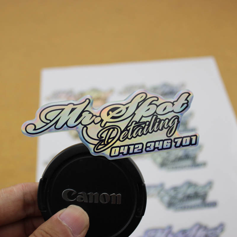 Transparent ID Card Sticker - Holographic Anti-Counterfeit