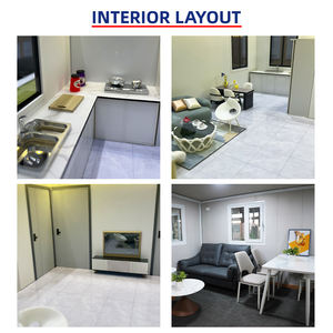 3-Zimmer Luxus Vorgefertigtes Stahl-Sandwichplatten Erweiterbares Containerhaus Badezimmer Wohnkabine Moderne Villa Hotel - Product Image 4