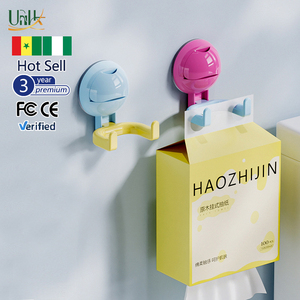 Crochet à ventouse double tête en plastique, sans perçage, étanche, écologique, capacité de charge 5 kg, pour salle de bain, cuisine, salon - Product Image 2