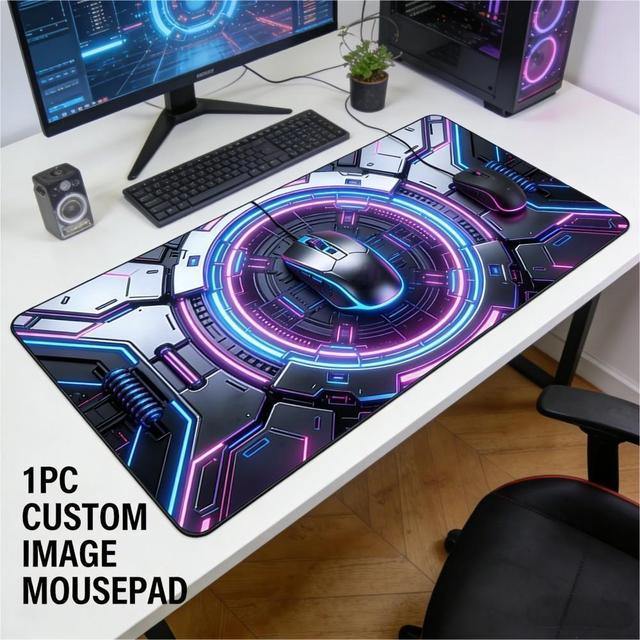 Custom Logo XXL Large Desk Mouse Pad Big Mouse Pad With Stitched Edge Non-Slip Long Computer Keyboard Mat