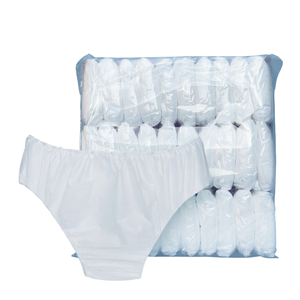 Sous-vêtements jetables blancs en non-tissé pour spa, salon, massage et épilation - Product Image 1