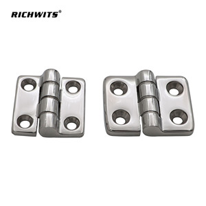 บานพับสแตนเลส RICHWITS 304 แบบ 180 องศา สำหรับประตูหน้าต่างอุตสาหกรรม แบบ 4 รู มาตรฐาน - Product Image 2