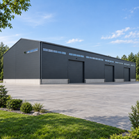 Structure en acier durable pour entrepôt, charpente métallique résistante aux intempéries, acier laminé à chaud en H, atelier, garage, hangar, bâtiment de stockage