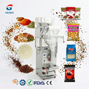 Machine d'emballage verticale entièrement automatique VFFS 1 kg 500 g pour épices, café en poudre, <span class=keywords><strong>chips</strong></span>, noix, riz, collations, granulés alimentaires pour les petites entreprises - Product Image 1