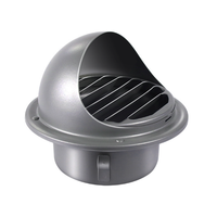 Évent de ventilation en acier inoxydable 100mm 120mm personnalisé Grille de retour d'air ronde Évent de conduit de ventilation