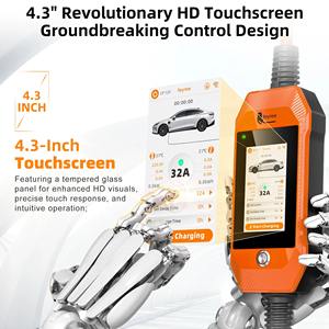 feyree EV <b>Charger</b> 4.3 Inch Screen 7 kW 1 Phase Type 2 EV Car <b>Charger</b> with OTA Firmware Upgrades for EV Charging Station <b>Adapter</b> - Product Image 4