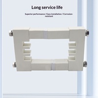 Support de fixation de barre de cuivre pour armoire de distribution basse tension, pince fixe pour barre omnibus A-130L, support d'isolation neutre à trois rangées, OEM