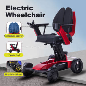 Silla de Ruedas Eléctrica Plegable de Aluminio Portátil y Ligera para Discapacitados con Batería de Litio y Control Bluetooth Todoterreno - Product Image 3