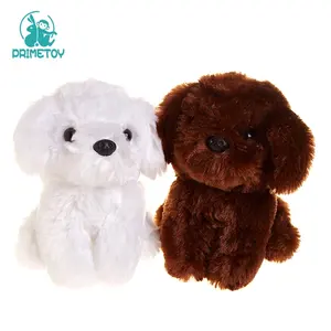 Boneka Hewan Anjing Mewah Besar Putih Realistis Yang Dipersonalisasi