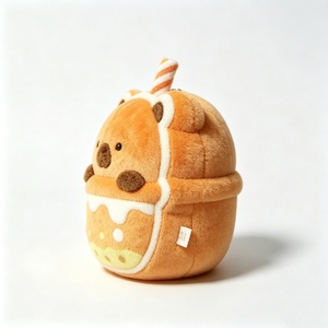 Custom capybara <b>boba</b> plush, capybara milk tea plush, orange capybara <b>bubble</b> tea plush, capybara drink stuffed toy - Product Image 4