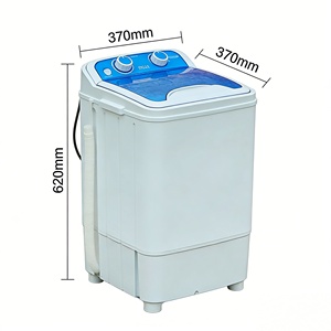 Lavatrice Compatta a Tamburo Singolo da 7KG, Mini Lavatrice Semi-automatica per Uso Domestico, Doppia Funzione per Lavaggio e Centrifuga - Product Image 6