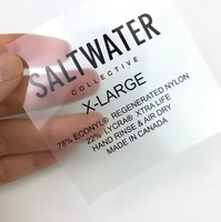 Film PET personnalisé de haute qualité, résistant aux UV, pour étiquettes de transfert thermique, écologique, imperméable, motifs de transfert thermique souples, prêt à presser sur les vêtements