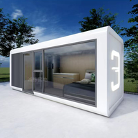 Maison conteneur modulaire préfabriquée de luxe moderne de haute qualité, type Apple Cabin, installation rapide, étanche, pour hôtel ou bureau extérieur