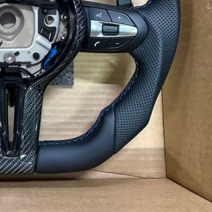 Volante Deportivo de Cuero M Sport para <span class=keywords><strong>BMW</strong></span> Serie F X3 <span class=keywords><strong>X4</strong></span> X5 M3 F20 F22 F30 F32 F35 F36 M6 F10 F25 F06 F11 F12 F15 F16 E90 E70 - Product Image 5