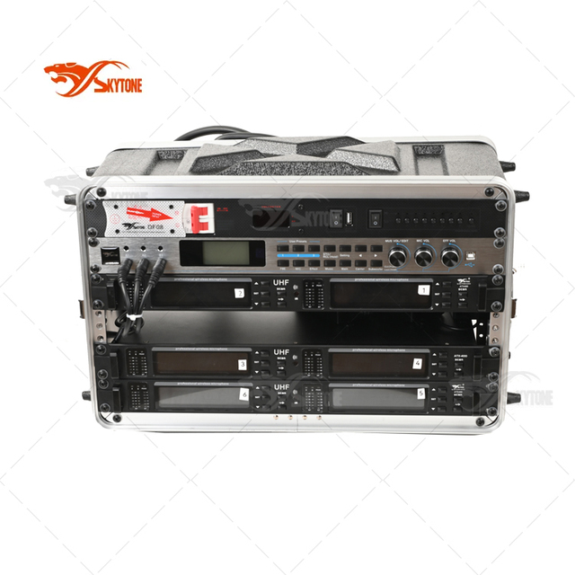 Wireless Microphone case ABS Plastic Flight case 2U 3U 4U 6U 8US 21cm Depth Rack case Sound Systems Equipment
