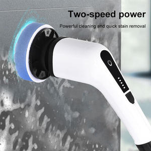 Spazzola Elettrica Rotante Senza Fili 9 in 1 Sunshine Household con Manico Lungo e 8 Spazzole in Spugna Sostituibili per la Pulizia della Casa - Product Image 3