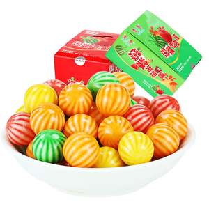 Boule de gomme à mâcher avec confiture, saveur de fruits halal et pastèque, 50g - Product Image 4