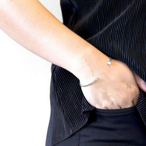 Bracciale Ditton Round Midi Wayfarer in argento - Product Image 1