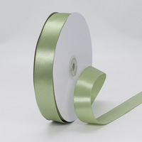 Ruban en satin polyester écologique de 2,5 cm x 100 yards, vente en gros d'usine, idéal pour l'emballage cadeau, les anniversaires, les mariages et les fêtes