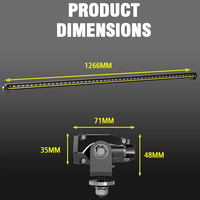 Nouvelle barre lumineuse LED mince certifiée CE 240W avec deux positions et design plat