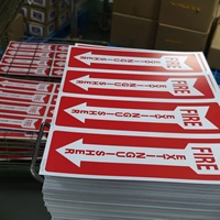 Autocollants pour extincteurs en vrac 4''x12'' – Signalisation de sécurité grand format en vinyle PVC résistant aux UV, imperméable et anti-décoloration
