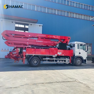 Pompe à béton hydraulique diesel HAMAC 58m, camion pompe à béton d'occasion - Product Image 5