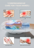 Masseur de mains électrique infrarouge avec fonction de pétrissage et compression d'air, machine de massage des mains pour thérapie spa