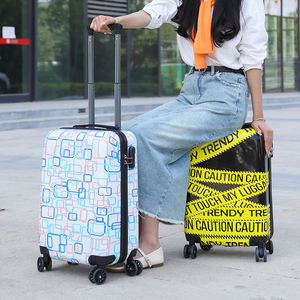 Bagages PP personnalisés prix de gros sacs de voyage en soie imprimés valise valises légères chariot de voyage - Product Image 6