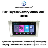 Autoradio automatique Android MEKEDE 4 cœurs 2 + 32 Go IPS écran tactile FM lecteur multimédia de voiture pour Toyota Camry