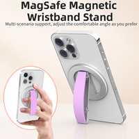 Support de téléphone et de bureau flexible en alliage d'aluminium magnétique Q5-A avec support annulaire pour utilisation au lit et option de logo personnalisé