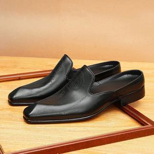 Chaussures Derby pour hommes de haute qualité, neuves, en cuir, élégantes et tendance, pour affaires - Product Image 1