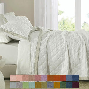 Set selimut Linen ukuran King kustom, Set selimut Quilt Linen ukuran King ringan, seprai Quilt nyaman isi 3 buah - Product Image 1