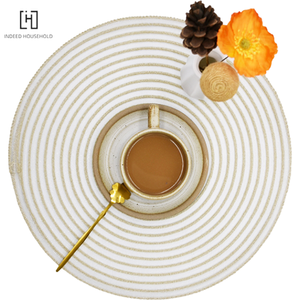 Manteles Individuales tejidos a mano para mesa de comedor, manteles individuales de algodón hechos a mano con aislamiento redondo, venta al por mayor - Product Image 2