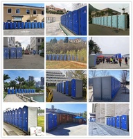 Toilettes mobiles modernes en acier pour les chantiers de construction