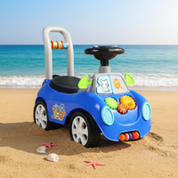 Nouveauté 2023 Voiture à roulettes en plastique à quatre roues pour enfants avec musique et lumières, propulsion par les pieds, pour bébés Mishore Hot