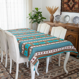 Turkish Ottoman Kilim Designed <b>TableCloth</b> - Product Image 3