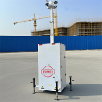 Torre de cámara móvil Panel solar portátil Cámara portátil Cctv Cuboid para monitoreo de sitios de construcción