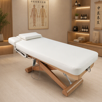 Table de massage électrique à 2 moteurs avec télécommande, appui-tête à double vérin à gaz, table de soin du visage, équipement de beauté pour salon, spa, clinique